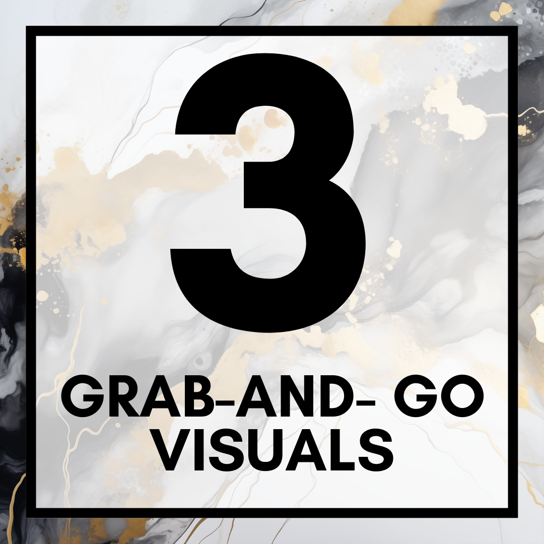 Visuals in the Core French Classroom Grab-and-go visuals